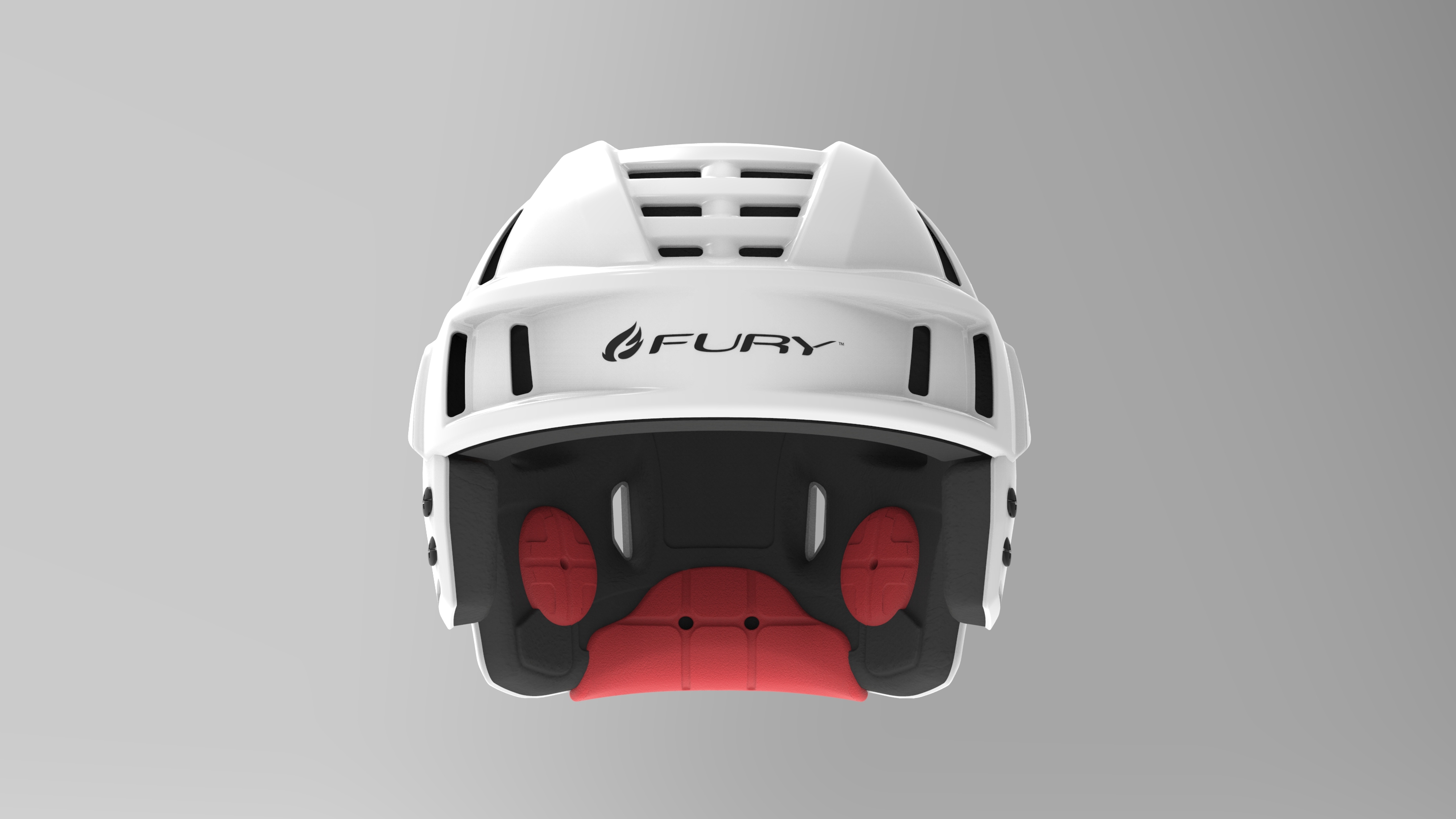 Fury hockey helmet design